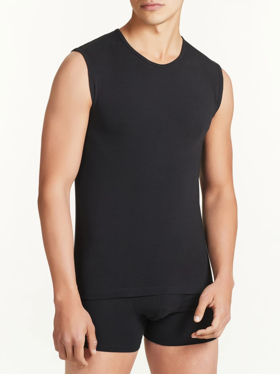 Man BioCotton sleeveless t-shirt in pure organic cotton