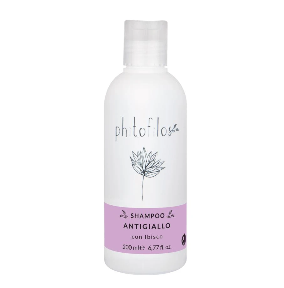 Organic ANTI-YELLOW Shampoo with Phitopilos Hibiscus