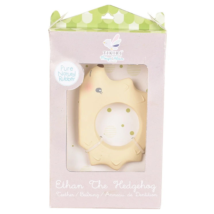 Teether Ethan the Hedgehog in natural rubber_67409