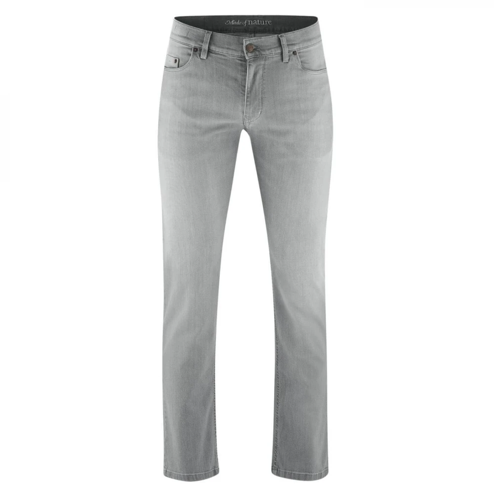 Jeans Bosco grey washed in organic cotton