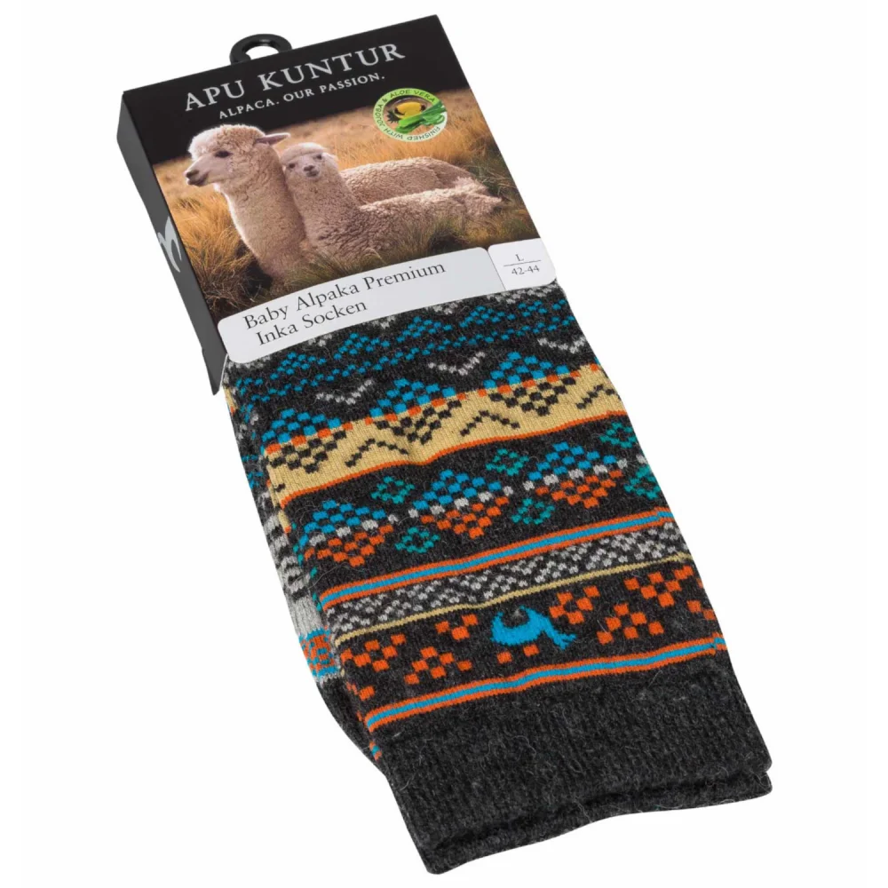 Knit socks INKA baby alpaca Pima cotton_70494