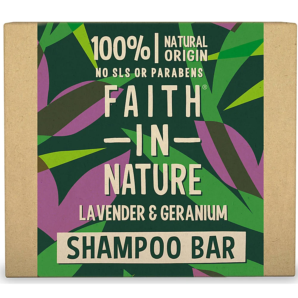 Vegan solid shampoo Lavender & Geranium revitalizing plastic free_70666