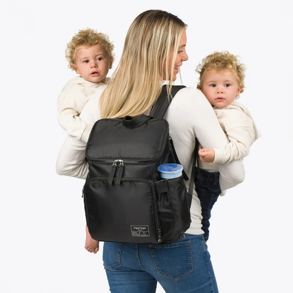 Marisa backpack for Vegan parents in recycled polyester from plastic bottles