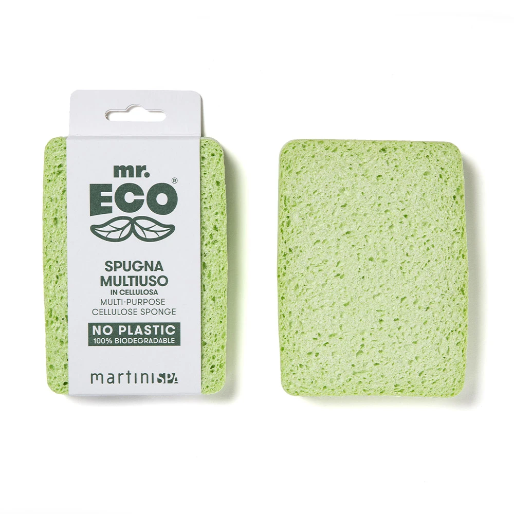 Multi-purpose vegetable sponge in 100% biodegradable cellulose