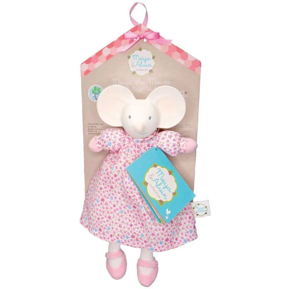 Doudou Meiya the Mouse in organic cotton and natural rubber_72464
