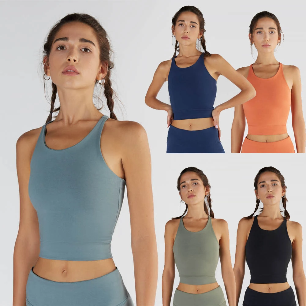 Crop Top for Sport in Organic Cotton