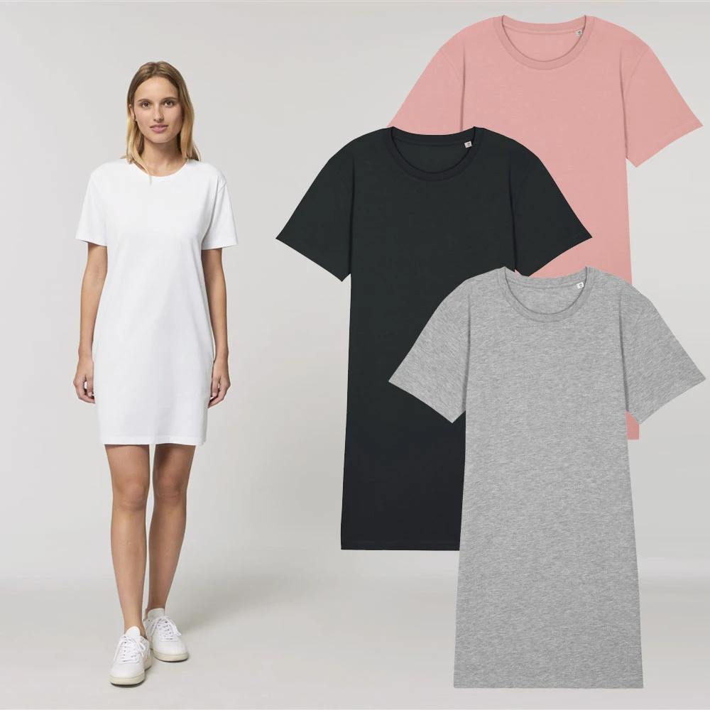 T-shirt dress in organic cotton