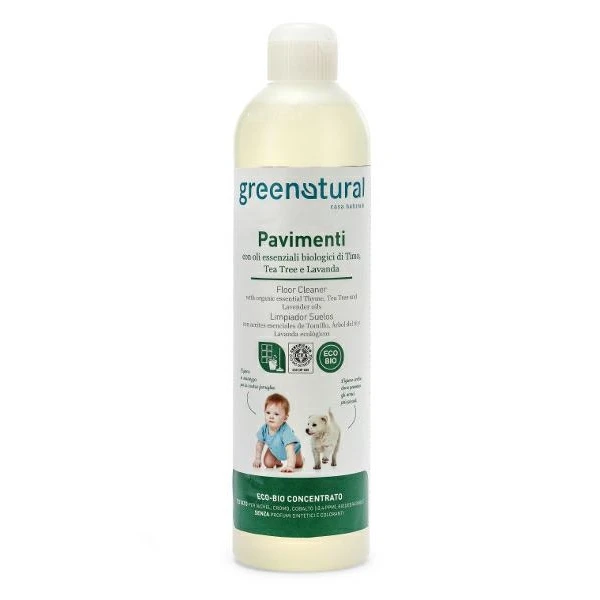 Floor and surface cleaner for animals with THYME, TEA TREE & LAVENDER