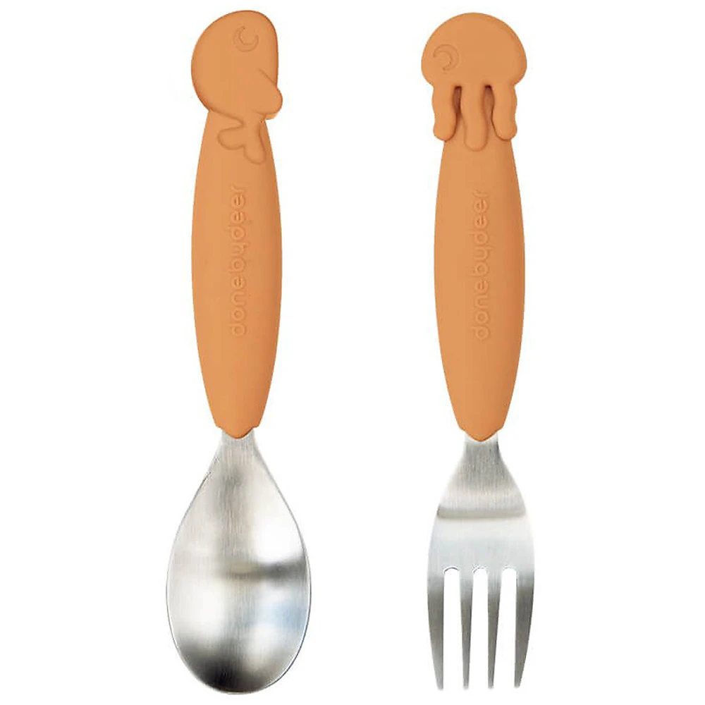 Easy grip cutlery set YummyPlus - 2pc