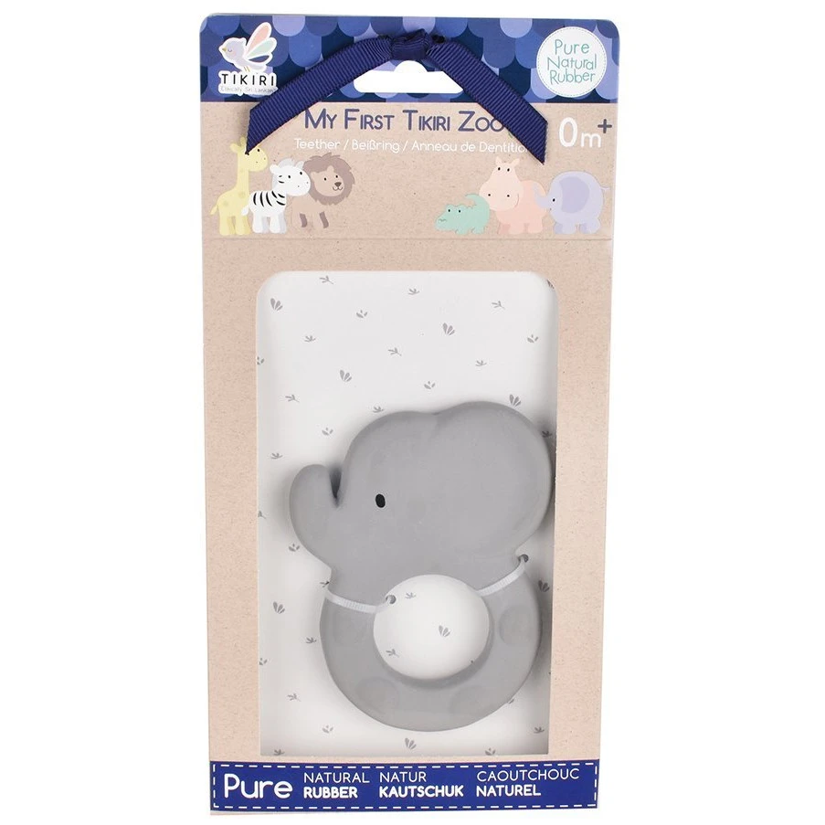 Elephant teether in natural rubber