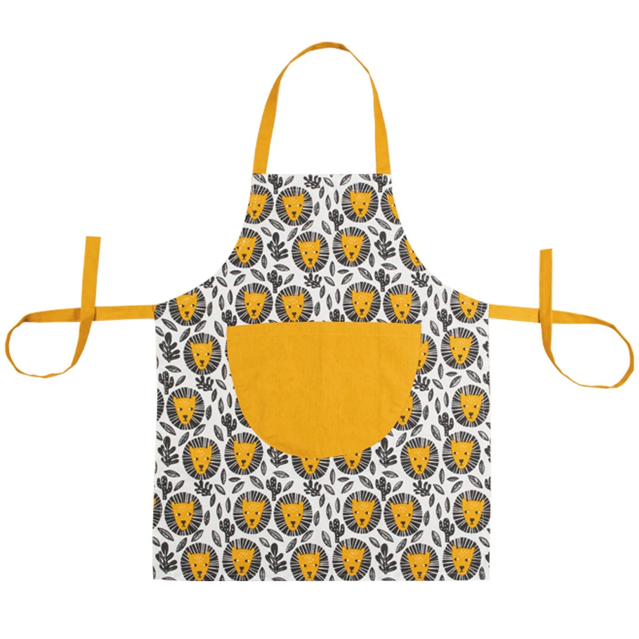 Kitchen apron for children in Organic Cotton - LION_80606