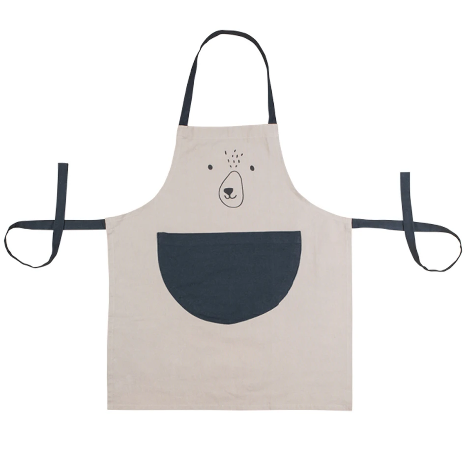 Kitchen apron for children in Organic Cotton - BEAR