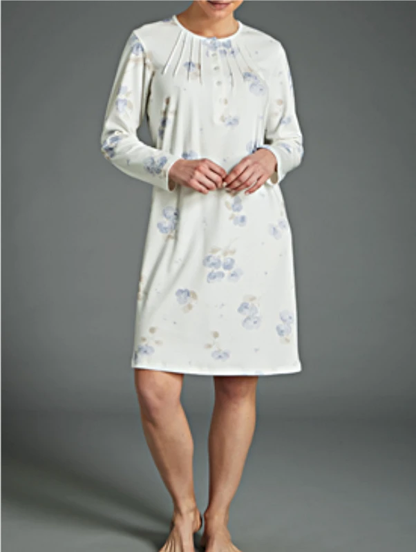 Flower nightgown in modal and cotton