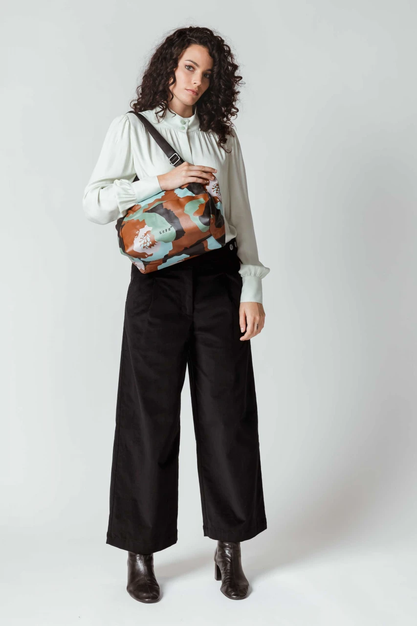 HILIA women's trousers in organic cotton velvet