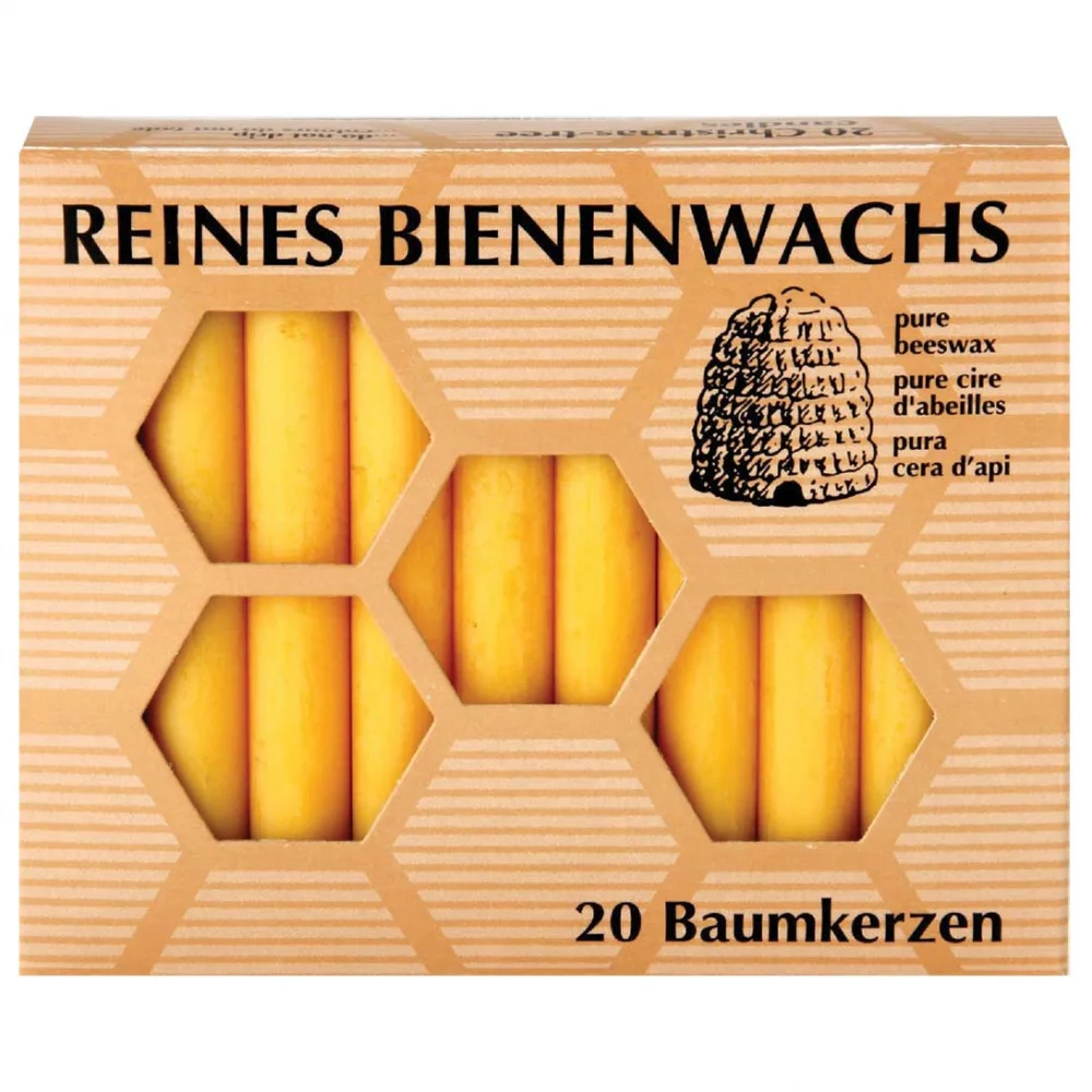 20 pcs candles in pure beeswax gift box_83523
