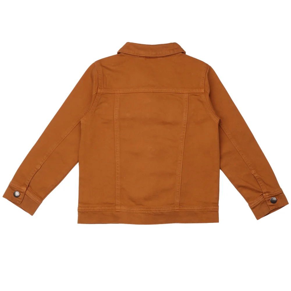 Denim Ocher Jacket for kids in Organic Cotton_84569