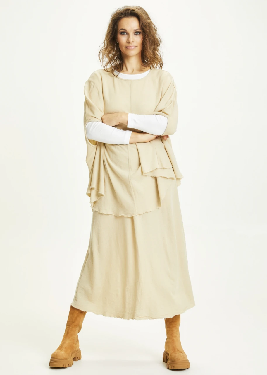 BLUSBAR A-LINE long skirt for women in pure merino wool