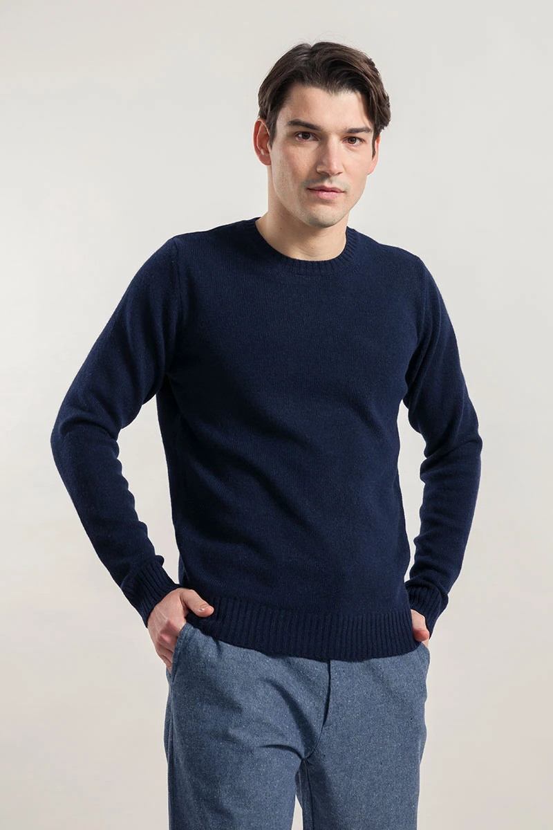 Romeo men's sweater in regenerated cachmere