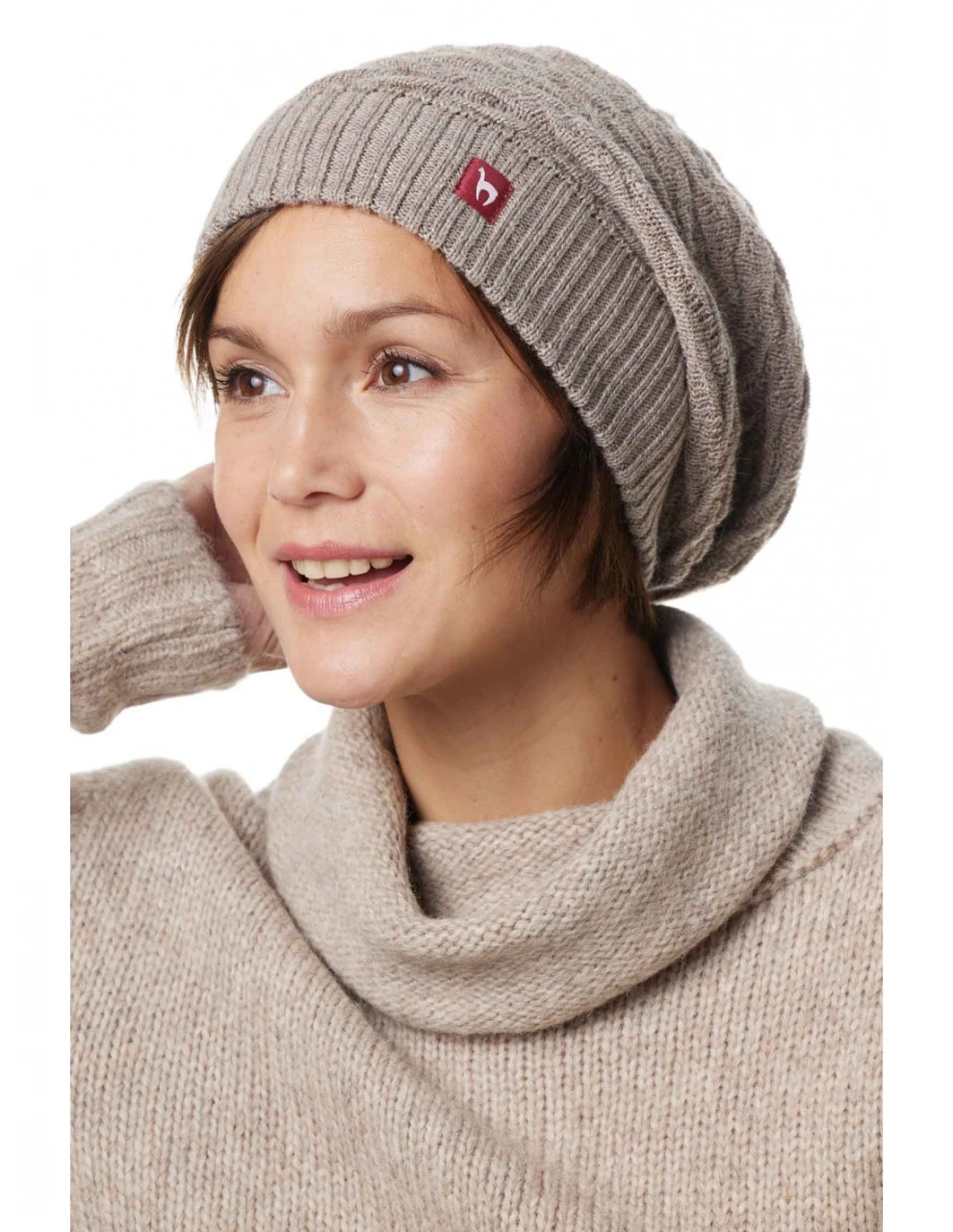 BIESEN hat long women's cap in pure Alpaca wool