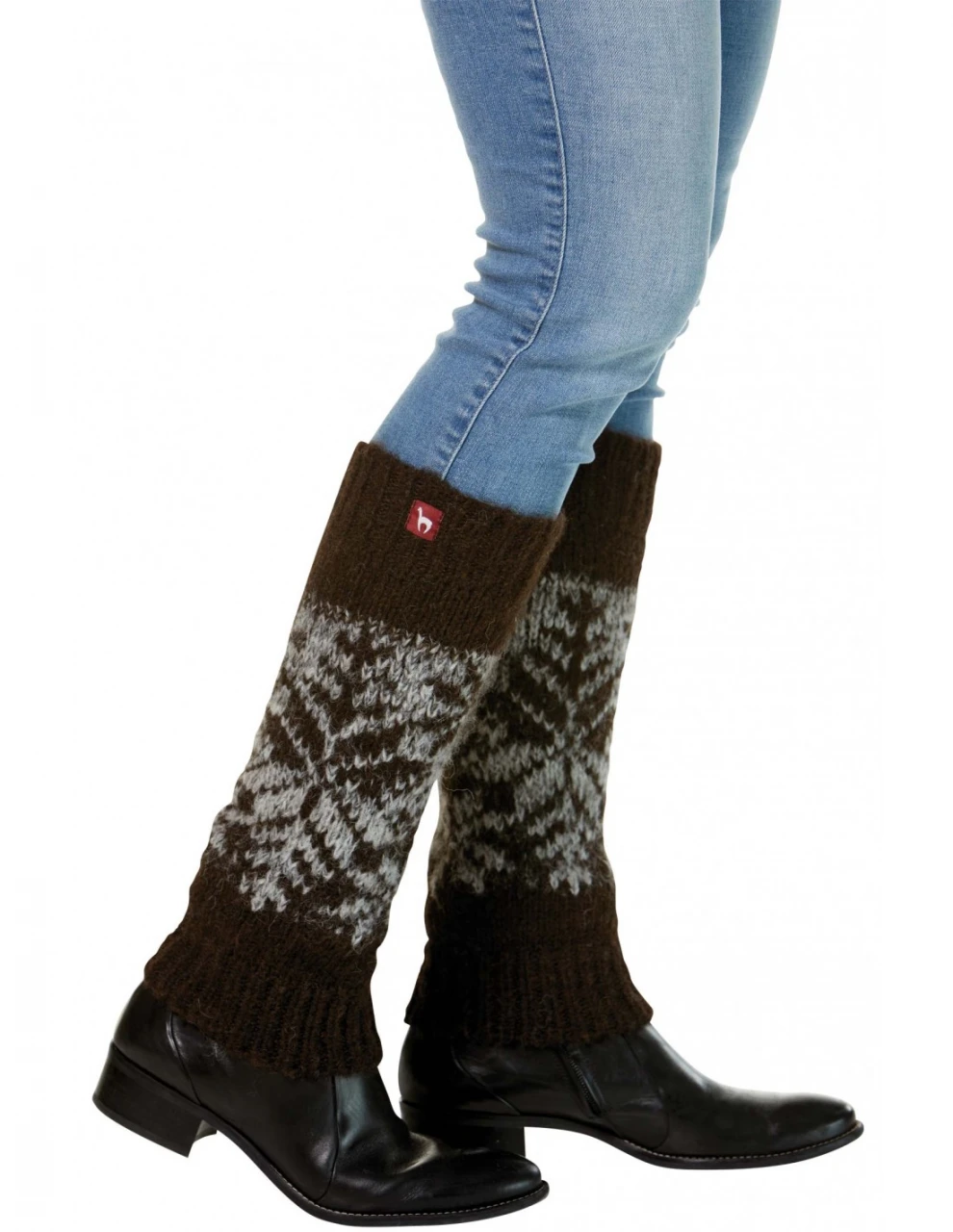 NATURA leg warmers in undyed pure Alpaka wool