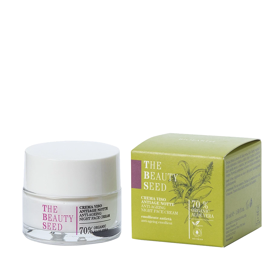Anti-aging night face cream with Aloe vera juice Bioearth