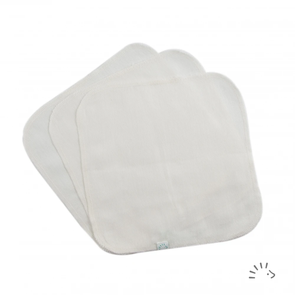 Baby cleaning wipes in organic cotton Popolini
