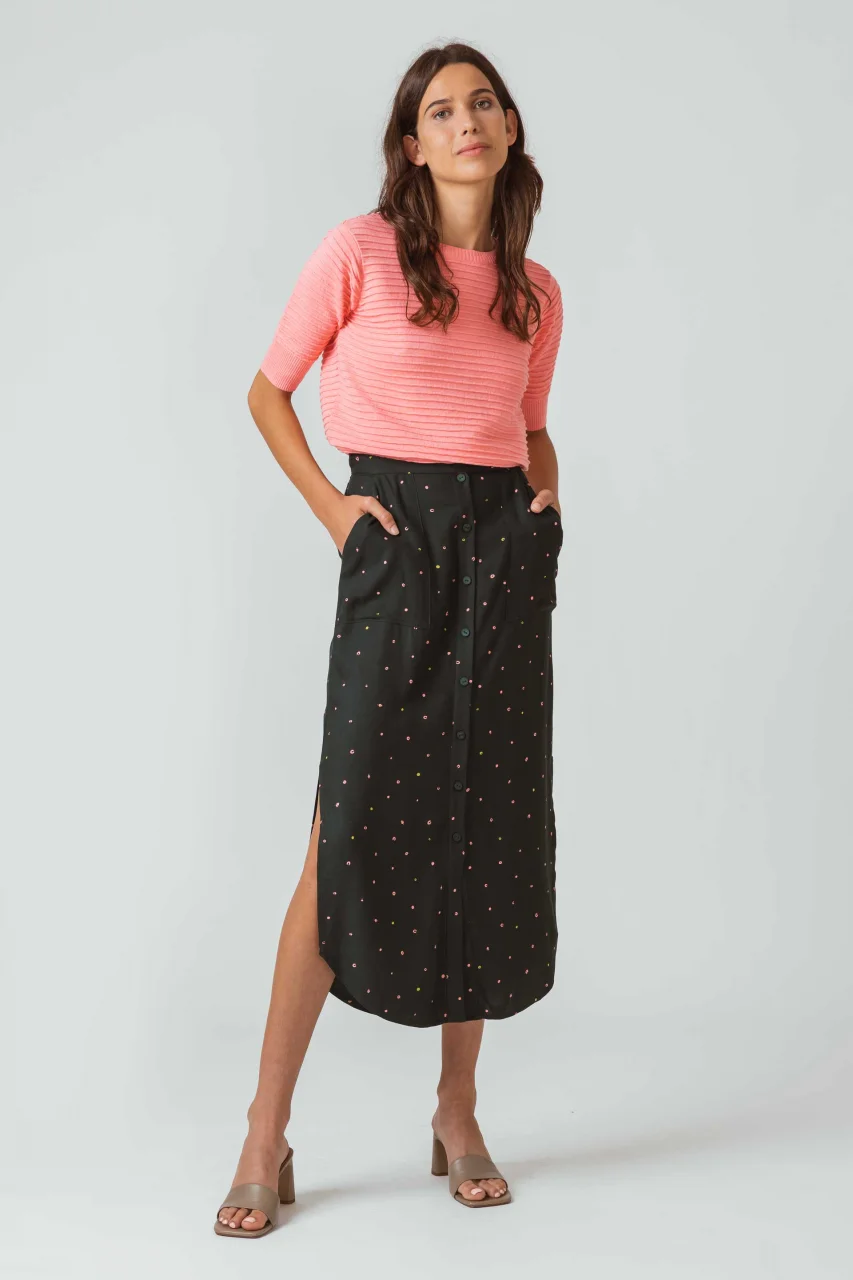 Lendia women's long skirt in Ecovero_93794
