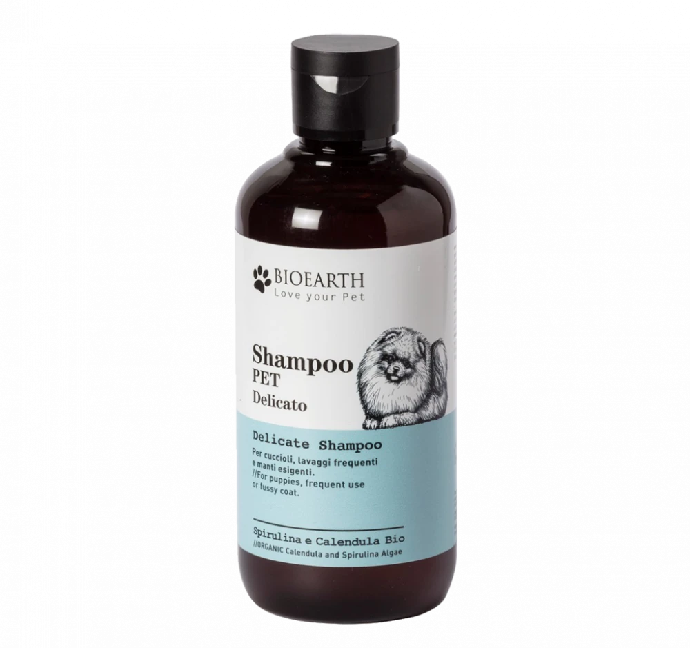 Shampoo PET delicato per cuccioli alla Spirulina e Calendula Bio