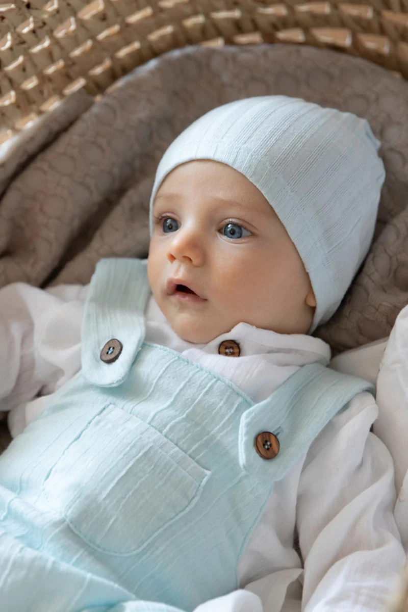 Ribbed Beanie Cap for Babies and Children in Organic Bamboo