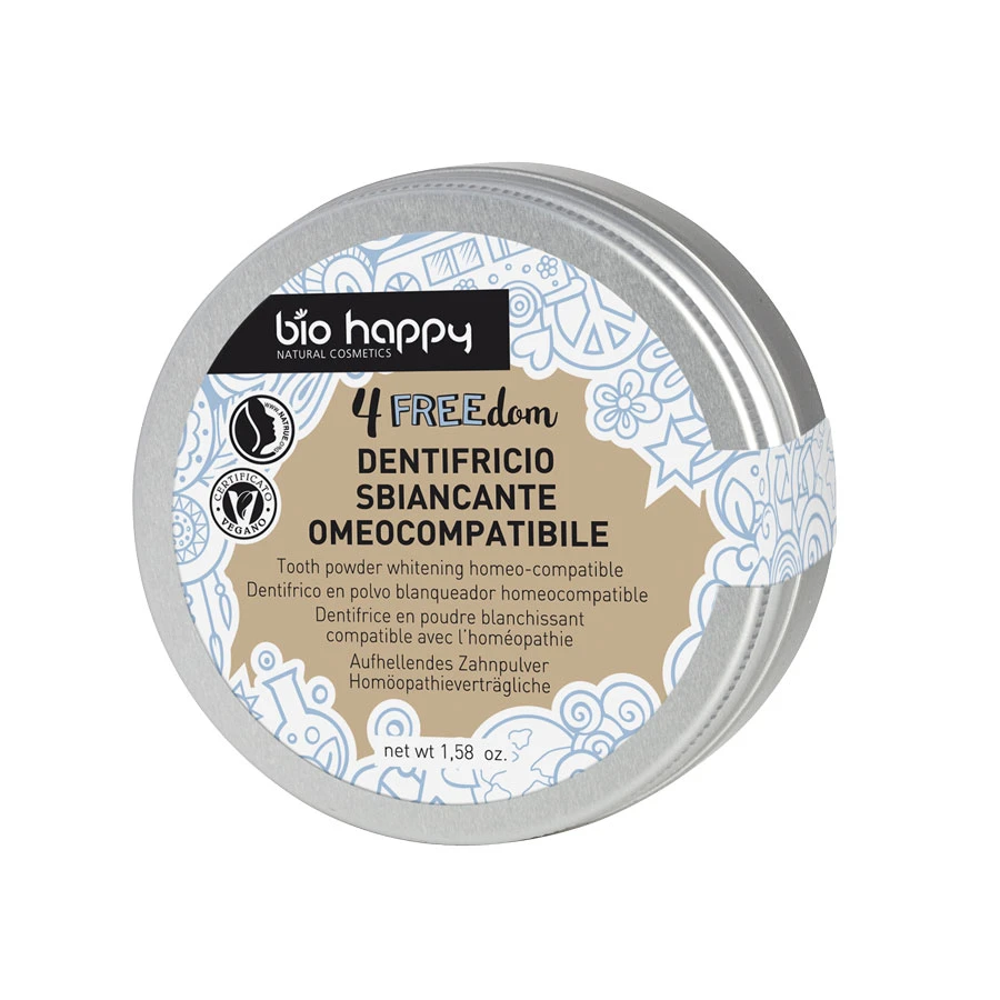Tooth powder whitening homeo-compatible Biohappy