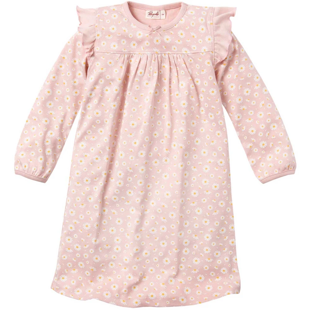 Daisies nightdress for girls in pure organic cotton