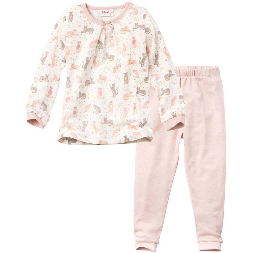 Cats pajamas for girls in pure organic cotton