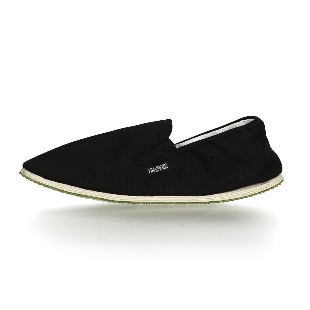 Fighter Black espadrille shoes in Fairtrade organic cotton