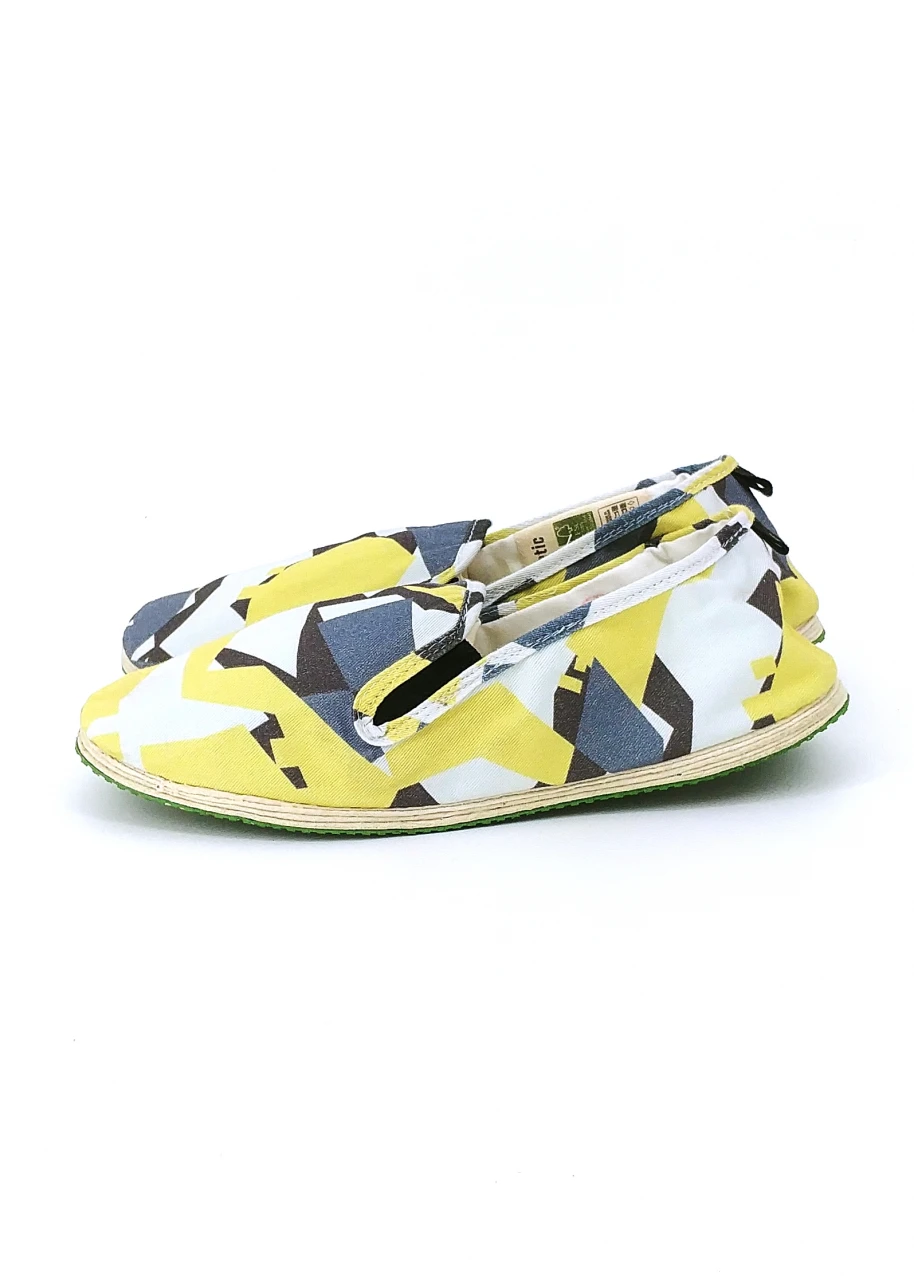 Fighter espadrille shoes in Fairtrade organic cotton - Shades Green