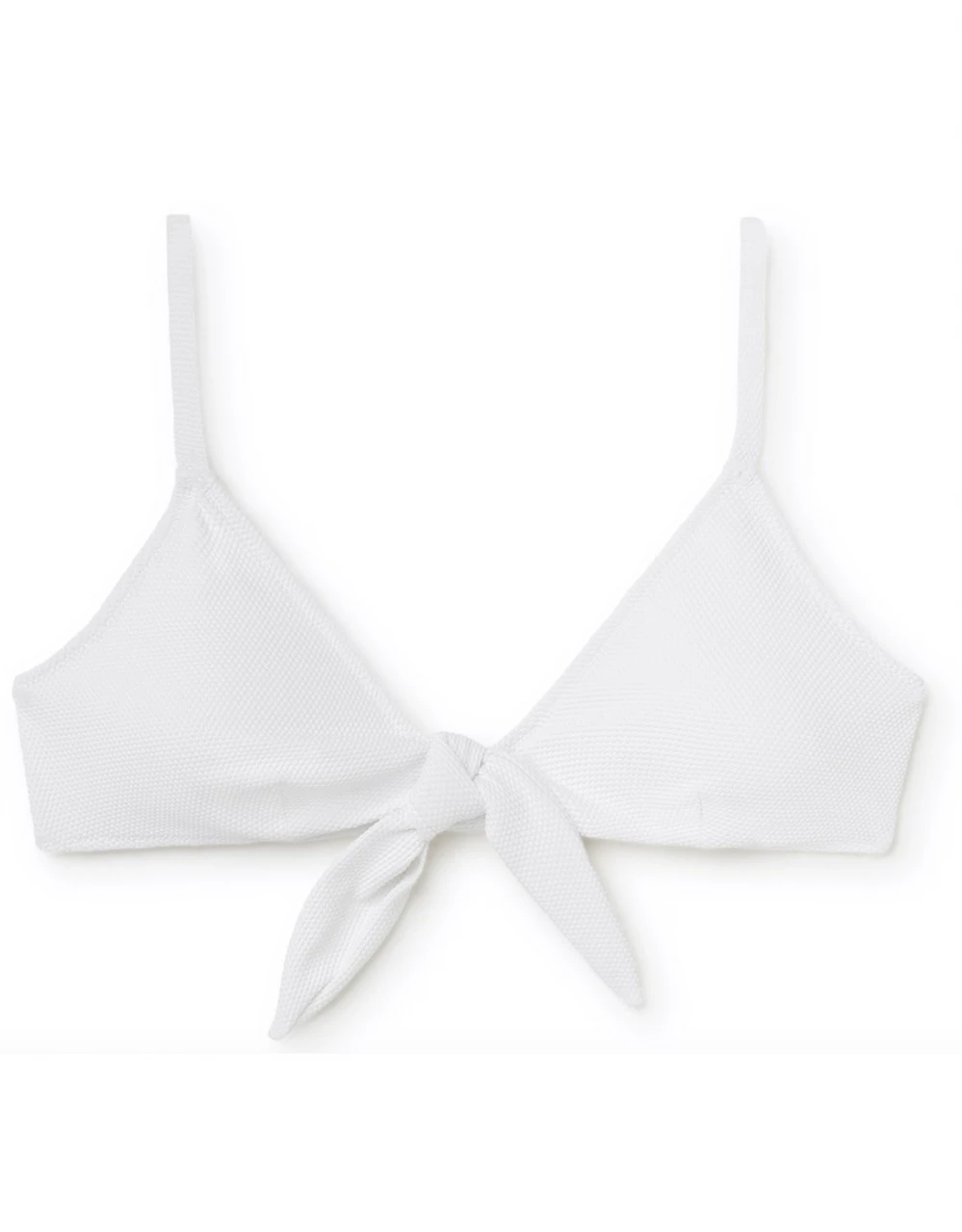 Bikini WHITE TOP tie eco-friendly recycled_94221