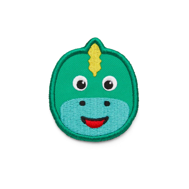 Zaino Daydreamer Badge Dinosaur con velcro in Pet riciclato