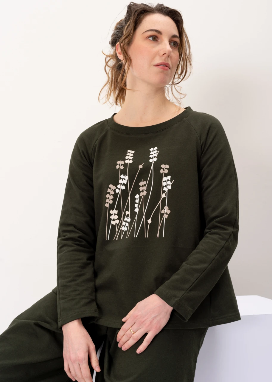 Women's sweatshirt in organic fair trade cotton