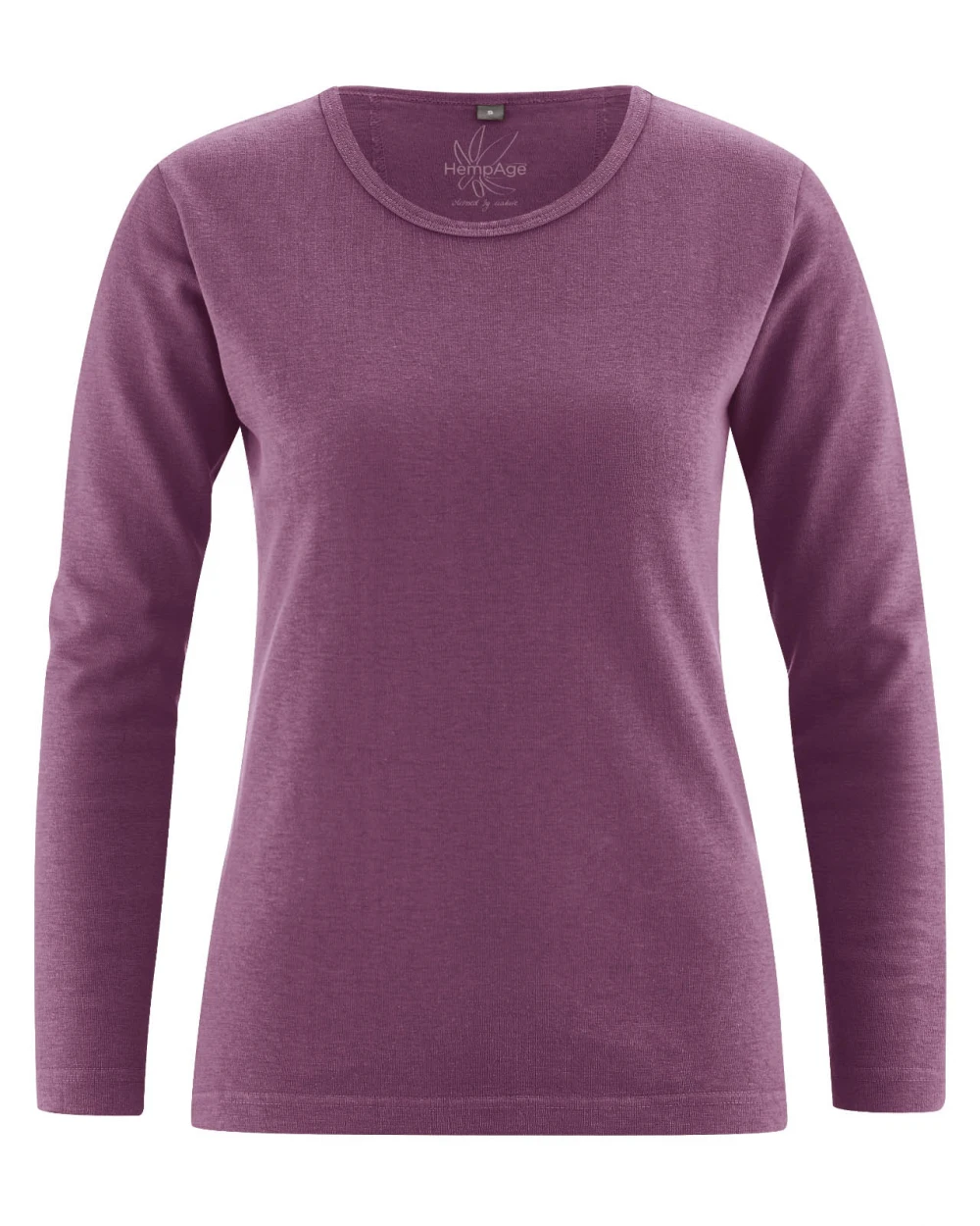 Basic shirt for women in hemp and organic cotton