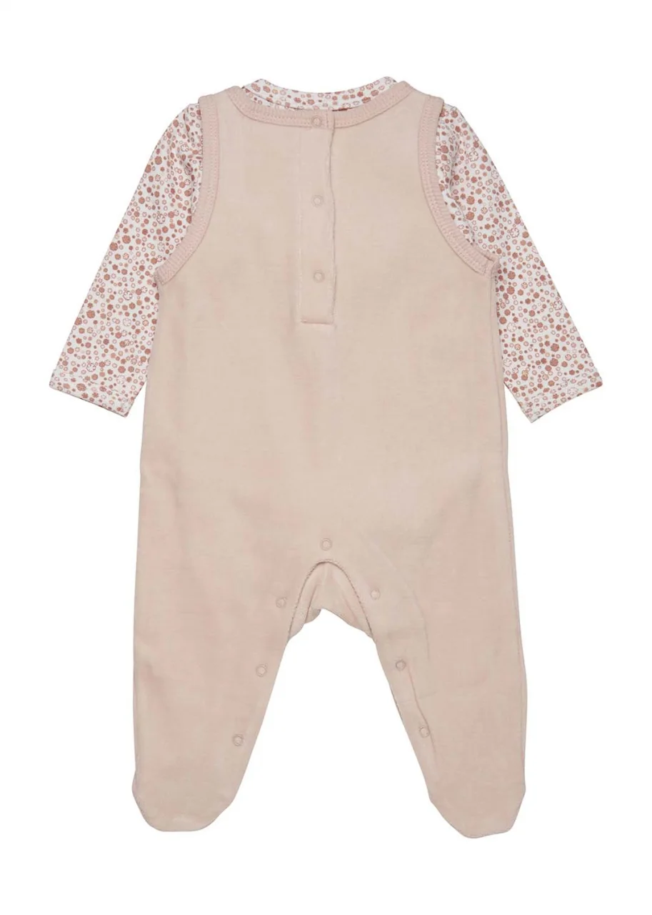 Baby Cameo Rose Bodysuit in Organic Cotton Chenille_96660