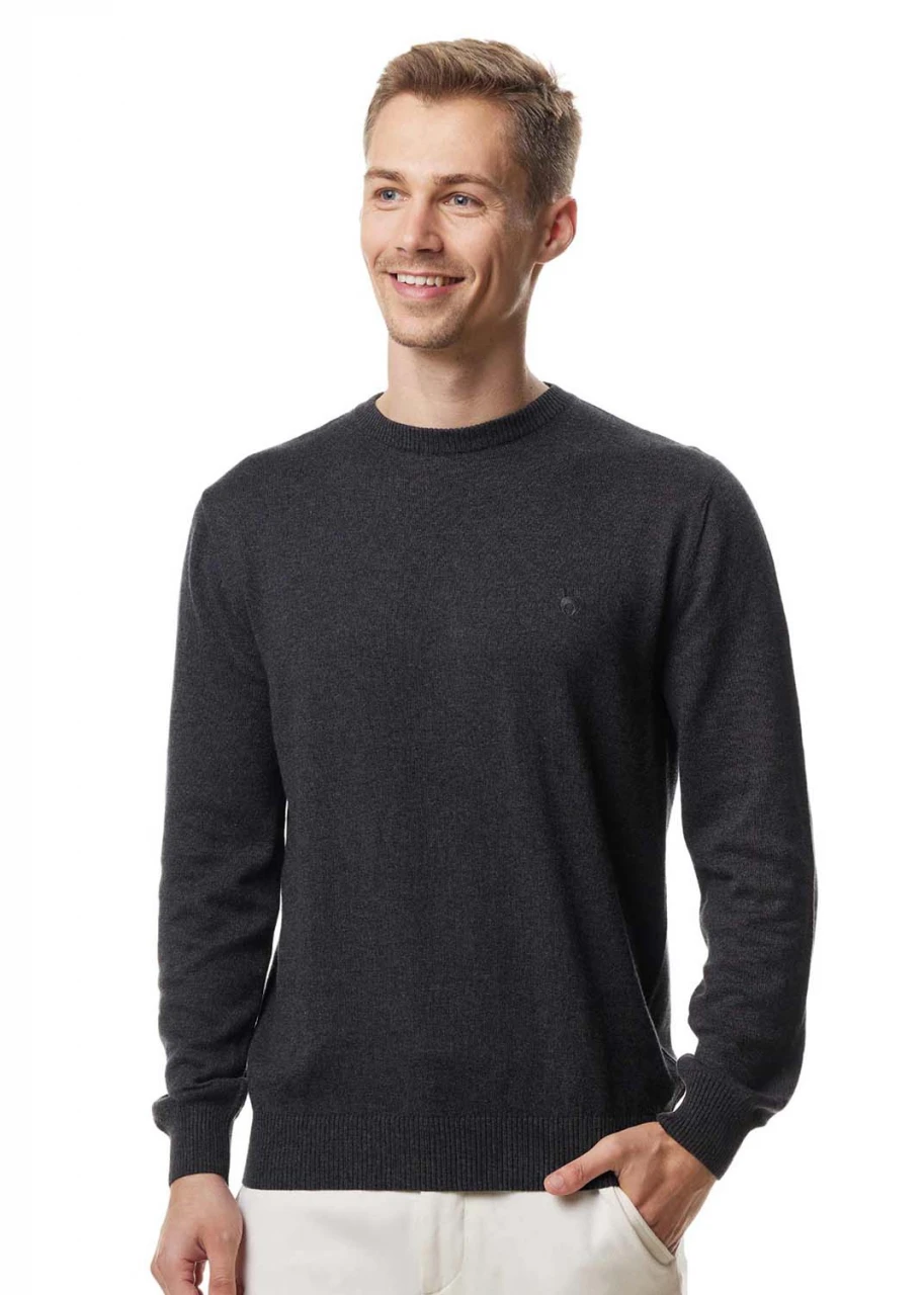 Men's Basic Pullover in Pure Alpaca Wool
