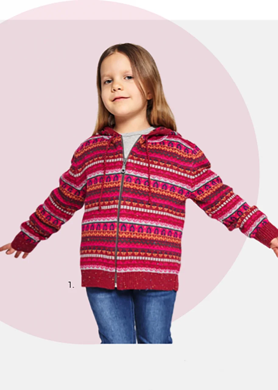Giacca Monito per bambini in lana di Alpaca e cotone Pima_98552
