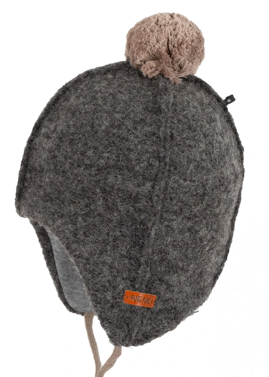 Hat for children in Organic Wool lined in Organic Cotton