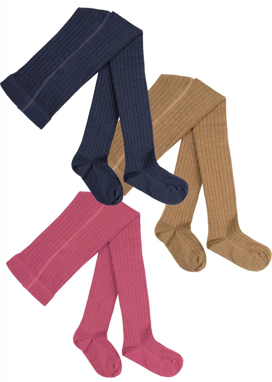 Children's tights in Organic Merino Wool and Organic Cotton