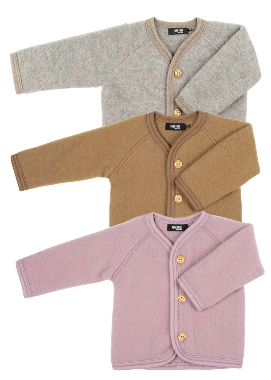 Children's jacket in Organic Merino Wool Fleece