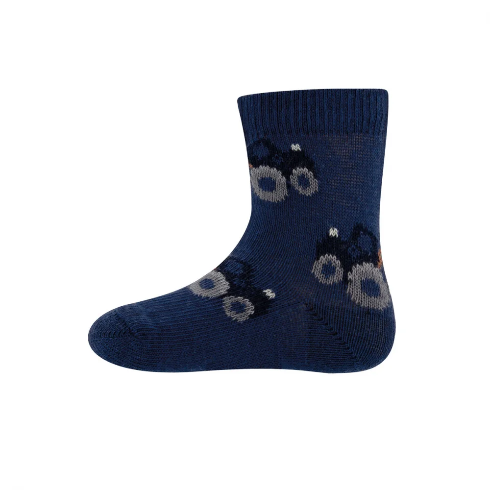 2 PAIR socks for children in organic cotton: Tractor_99638