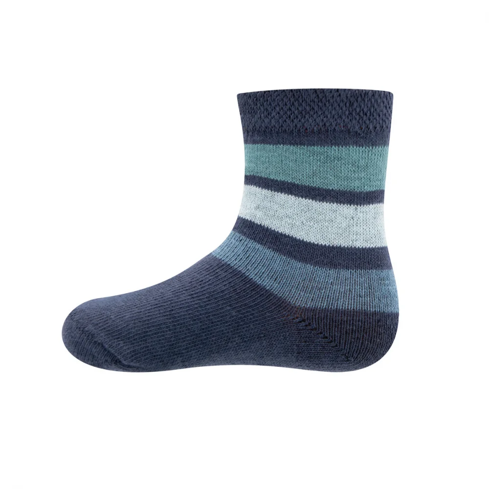 2 PAIR socks for children in organic cotton: Auto + Stripes_99641