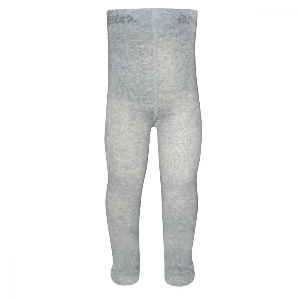 Grey children's tights in organic cotton