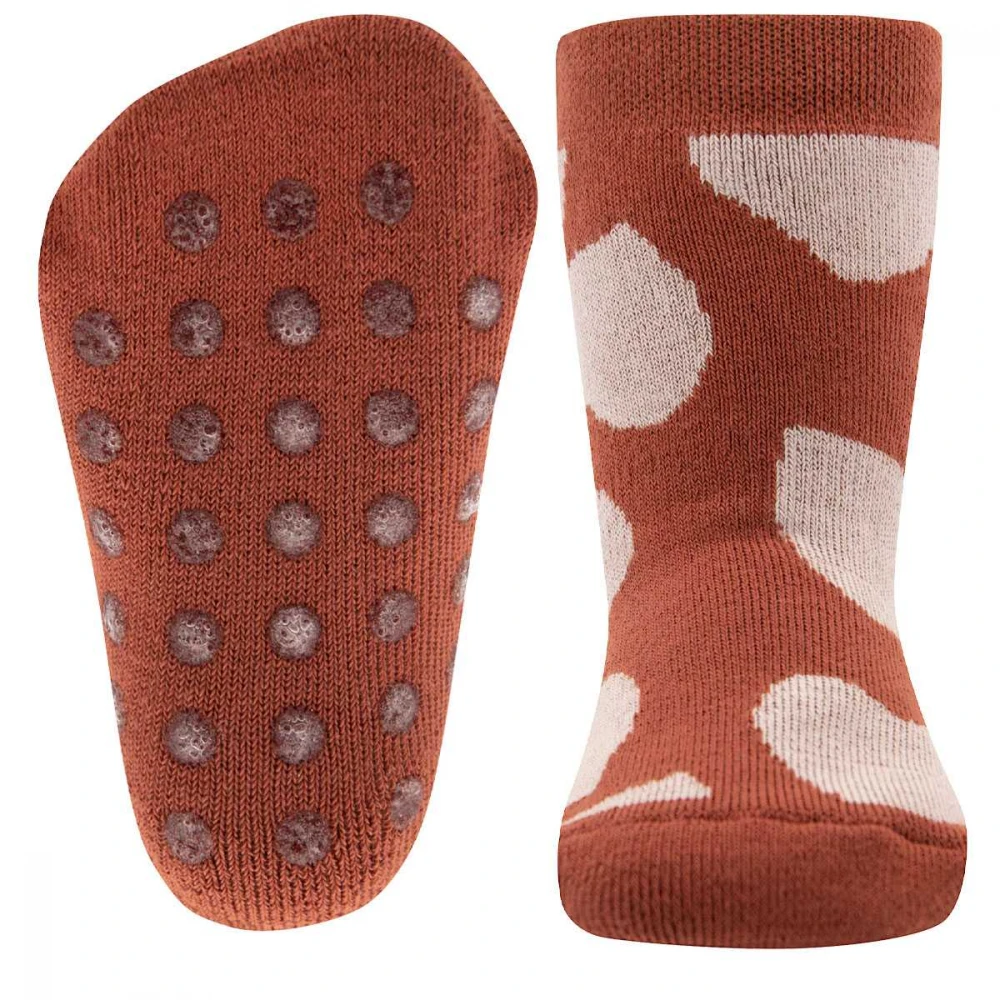 Non-slip copper socks for girls in organic cotton