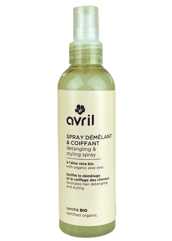 Organic detangling and styling spray with Aloe