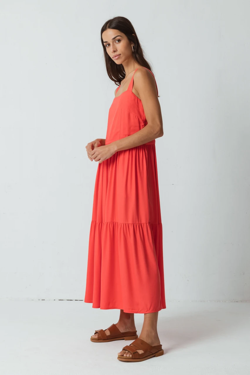 IZARE women's summer dress in sustainable Ecovero viscose_100758